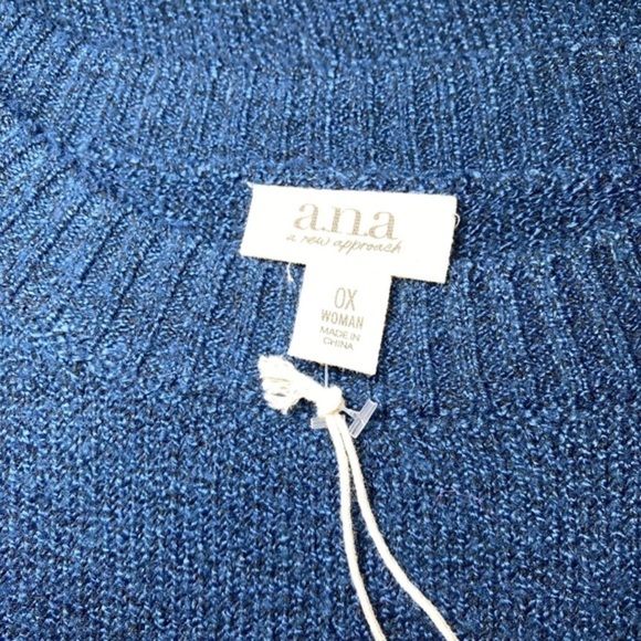 ANA a new approach long sleeve sweater size 0X - Picture 5 of 7